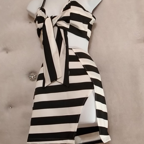 🔥Striped two piece Skirt set - Picture 3 of 8